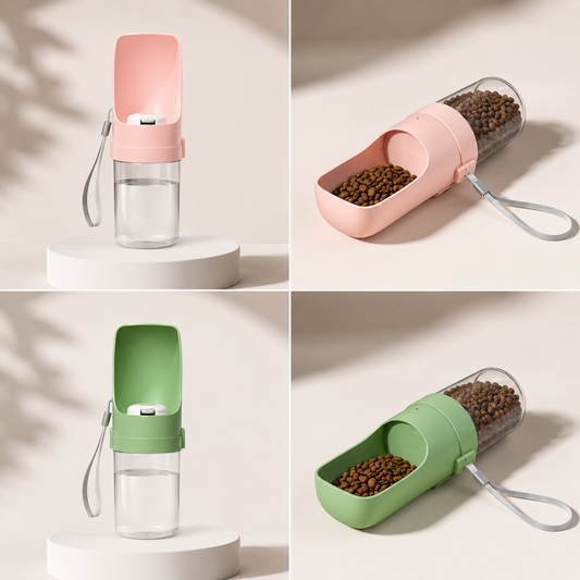 Portable Pet Water and Food Feeder
