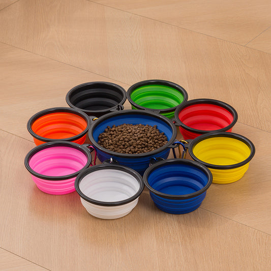 Silicone Collapsible Pet Food and Water Bowl