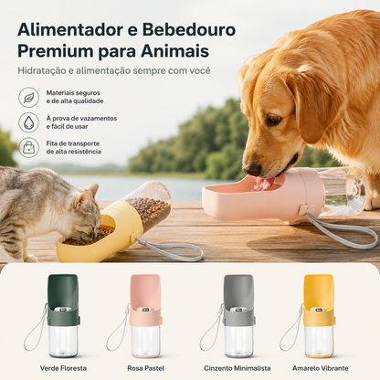 Portable Pet Water and Food Feeder