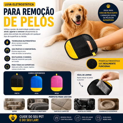 Five-Finger Electrostatic Pet Hair Removal Glove