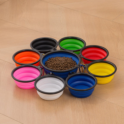 Silicone Collapsible Pet Food and Water Bowl
