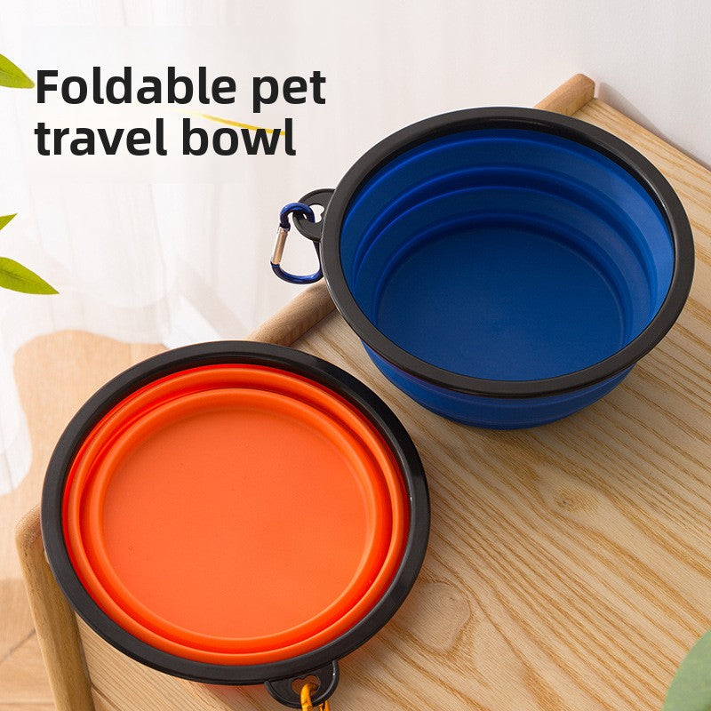 Silicone Collapsible Pet Food and Water Bowl
