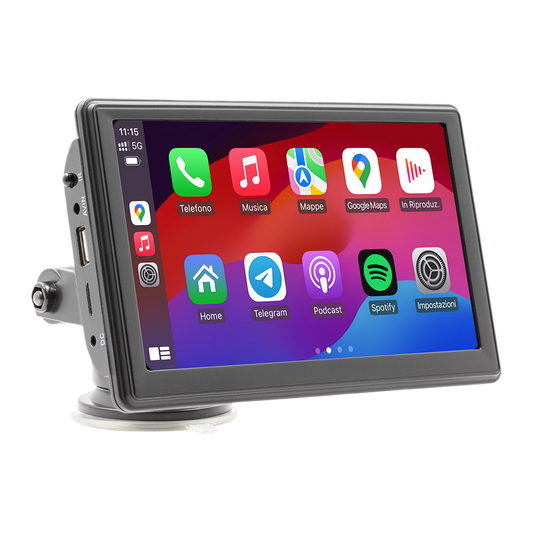 7-inch CarPlay Portable Bluetooth Car Multimedia Player